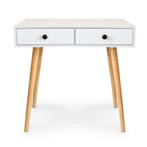 Elegantní dřevěný stolek se 2 šuplíky