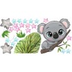 Nálepka na zeď pro děti roztomilá koala ve hvězdách