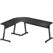 Prostorný rohový stůl HERO 6.0 v černé barvě