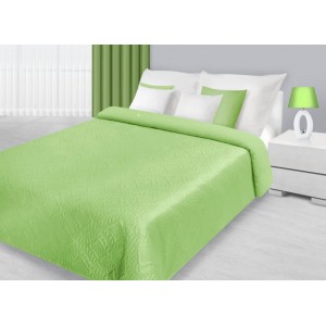 Luxusní přikrývky na manželskou postel v pistáciové barvě