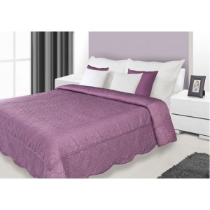 Luxusní fialový přehoz na manželskou postel