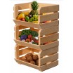 Dřevěná police na zeleninu a ovoce