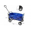 Praktický víceúčelový přepravní vozík v šedé barvě