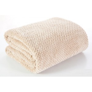 Kvalitní béžové deky na postel 170x210 cm