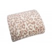 Luxusní krémová deka s gepardím vzorem
