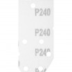 Brusný papír na suchý zip delta 140 x 140 x 80 mm, K240, 5 ks, s otvory 54H015 GRAPHITE
