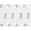 Brusný papír na suchý zip 115 x 230 mm, K240, 5 ks, s otvory 54H007 GRAPHITE