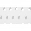 Brusný papír na suchý zip 115 x 230 mm, K80, 5 ks, s otvory 54H003 GRAPHITE