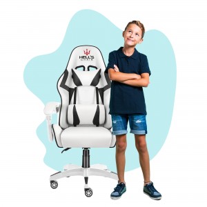 Dětská židle na hraní HC - 1007 bílá s černými detaily