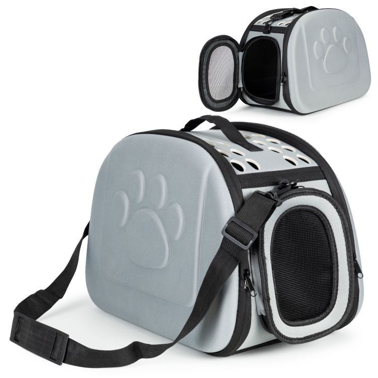 Přepravní taška pro psy a kočky - šedá