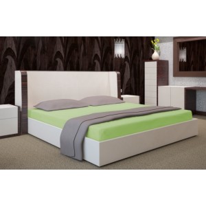 Bavlněná zelená plachta na postel 200x220 cm