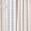 Moderní krémový závěs  Marisa  se stříbrnými průchodkami 140 x 260 cm