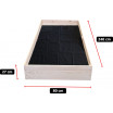 Přírodní vyvýšená dřevěná postel 240 x 80 x 27 cm