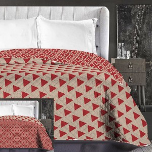 Luxusní béžové přehozy na postel oboustranné