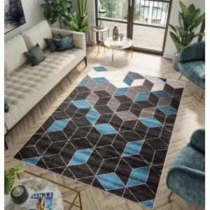 Moderní koberec s geometrickým vzorem
