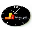 Kuchyňské nástěnné hodiny s tichým chodem