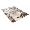 Všestranný moderní koberec s geometrickým vzorem v odstínech hnědé