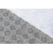 Moderní šedý koberec s abstraktním vzorem