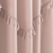 Růžový závěs CHLOE s průchodkami 140x250 cm