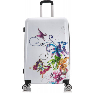 Dětský cestovní kufr s motýlky 45l