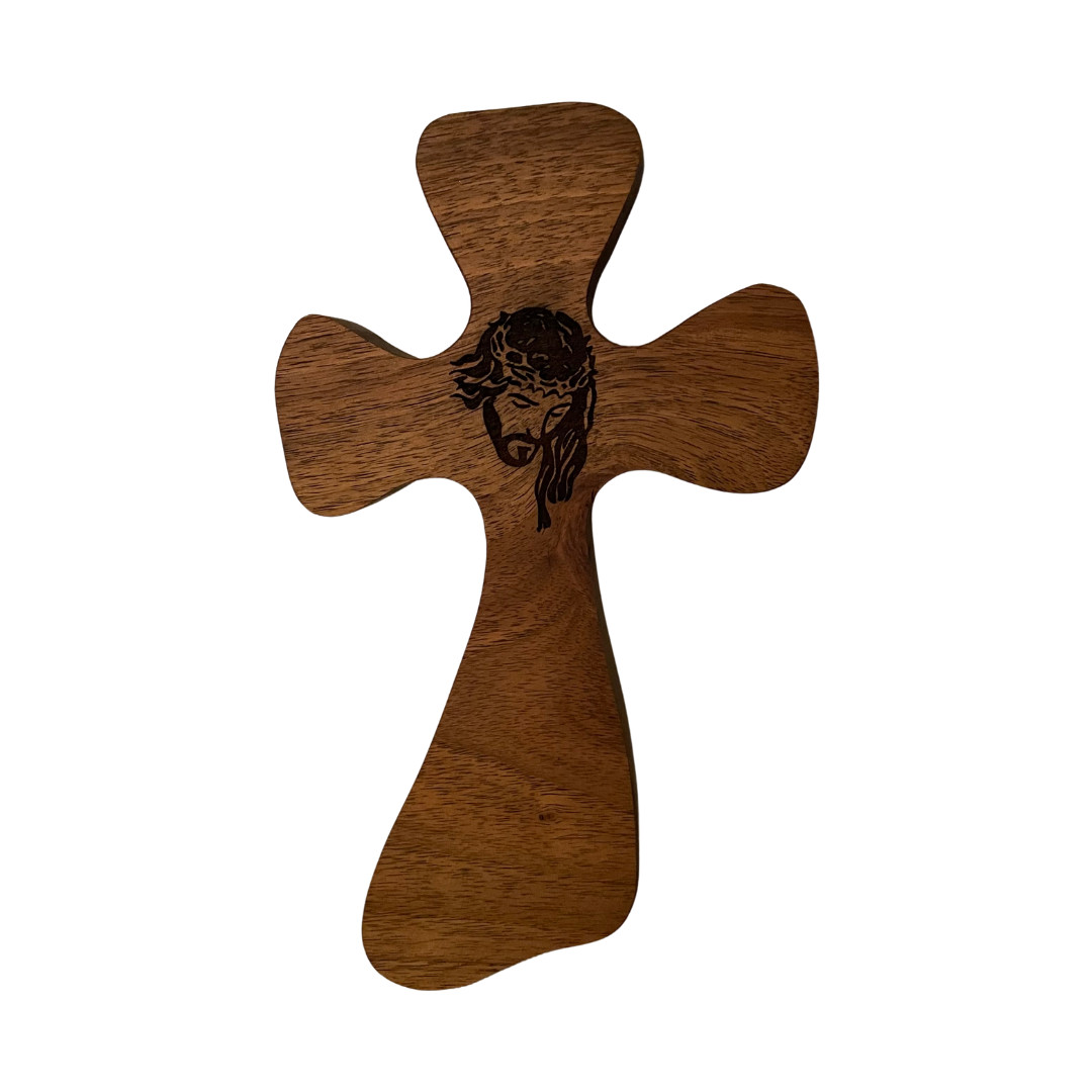 Dřevěný kříž s Ježíškem 24 x 14 cm