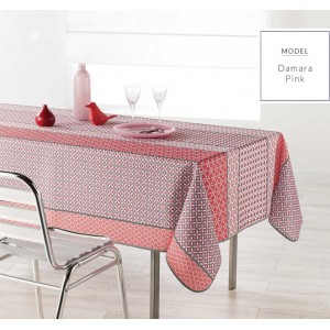 Růžový ubrus na obdélnikový stůl 150 x 240 cm