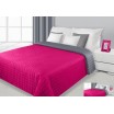Přehoz na postel růžovo-šedé barvy s prošívaným vzorem