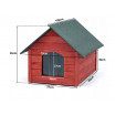 Zateplená bouda pro psa L - 100 cm x 72 cm x 65 cm