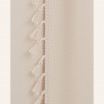 Krémový závěs LARA na stuhu se střapci 140 x 280 cm
