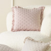 Romantický povlak na polštář Molly v pudrově růžové barvě 45 x 45 cm