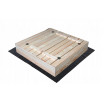 Dřevěné uzavíratelné pískoviště s lavicemi 100 x 100 cm