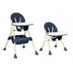 Dětská židlička na krmení 2v1 v tmavě modré barvě