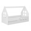 Dětská postel Montessori domeček 160 x 80 cm bílá pravá