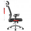 Ergonomická otočná kancelářská židle HC- 1022 BLACK MESH
