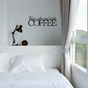Nápis na zeď do kuchyně Coffee