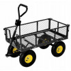 Praktický zahradní vozík 2v1 v černé barvě