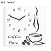 Coffee Time nástěnné kuchyňské hodiny