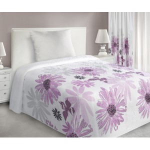 Luxusní přehoz na postel s květinami