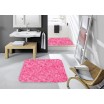 Koupelnový koberec růžové barvy