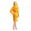 Žlutý župan pro dámy s motivem žirafy